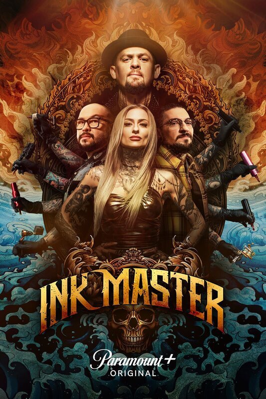 Key art for Ink Master season 15, streaming on Paramount+, 2023. CREDIT: Paramount+ ©2023 Spike Cable Networks Inc. All Rights Reserved. Ink Master and all related titles and logos are trademarks of Spike Cable Networks Inc. Paramount Network is a trademark of Paramount Pictures Corporation. – Bild:  Paramount +