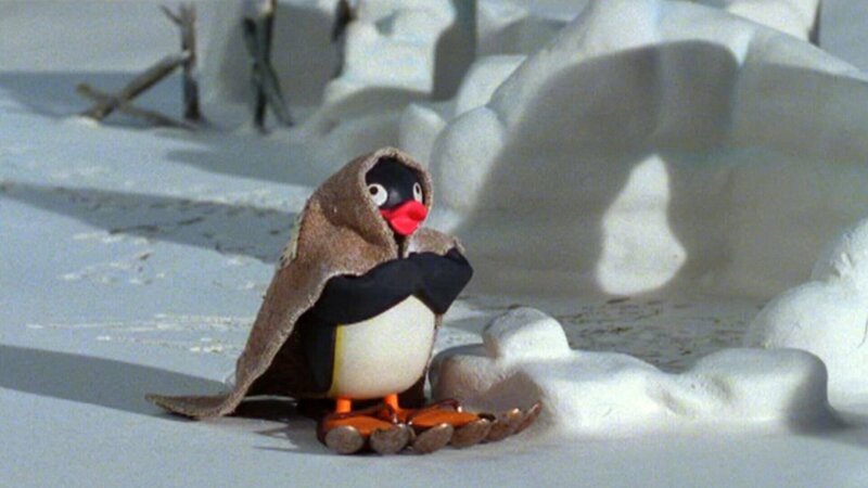 Guetnachtgschichtli Pingu Staffel 6 Folge 24 Pingu – Das Schneemonster Pingu hinterlässt Spuren. Copyright: SRF/​Joker Inc., d.b.a., The Pygos Group – Bild: SRF/​Joker Inc.