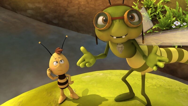 Otto macht aus Willi eine flinke Libelle. – Bild: ZDF/​Studio100 Animation