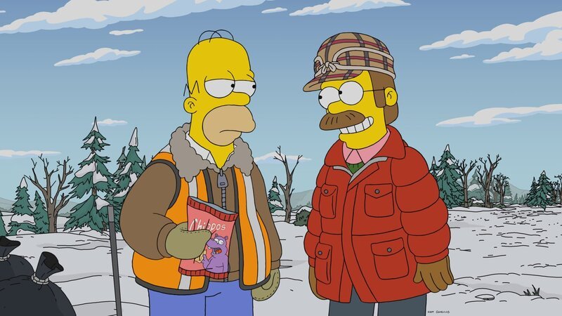 Homer (l.); Ned Flanders (r.) – Bild: 2021 by 20th Television Lizenzbild frei