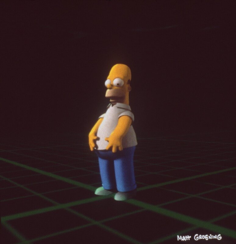 Homer stürzt beim Versuch, dem angekündigten Besuch seiner Schwägerinnen Patty und Selma zu entkommen, in ein „Schwarzes Loch“ … – Bild: und TM Twenthieth Century Fox Film Corporation – Alle Rechte vorbehalten