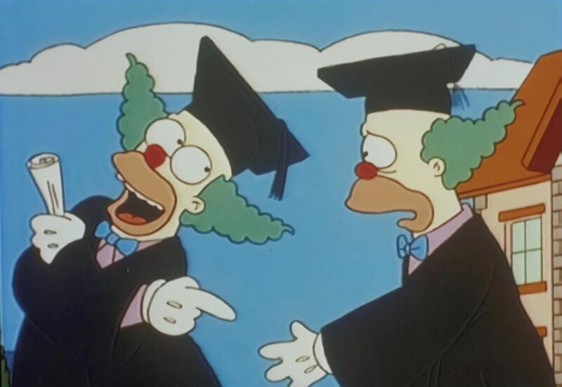Krusty hat ein Clown-College eröffnet. Zu seiner Überraschung schreitet auch Homer zur Ausbildung und macht seine Sache überraschend gut. – Bild: PR7; ProSieben Media AG