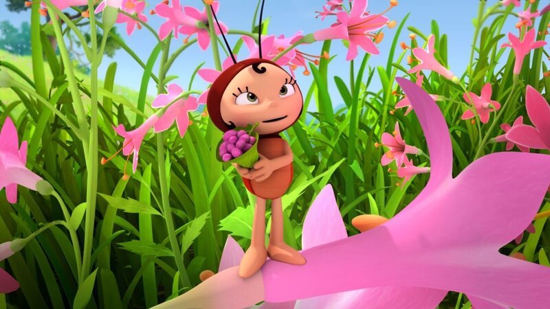 Wegen Laras Pollen herrscht in der Wiese dicke Luft. – Bild: ZDF/​Studio100 Animation