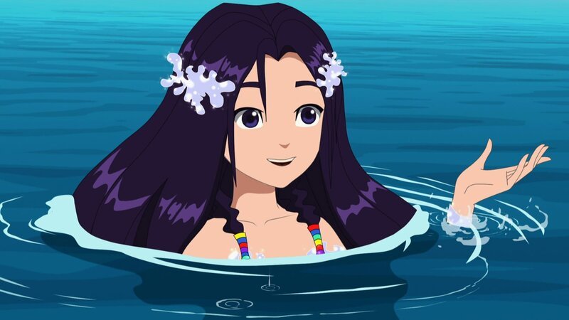 Cleo ist auf der Suche nach Plastiktüten im Meer. – Bild: ZDF/​Les Cartooneurs Associés