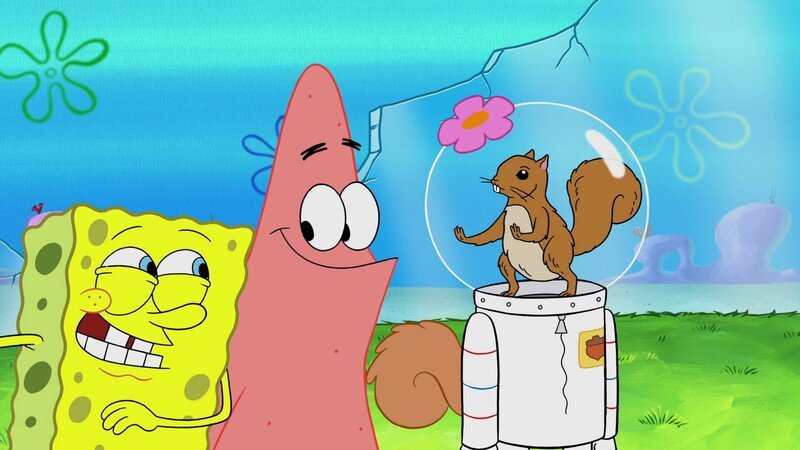 L-R: SpongeBob, Patrick, Sandy – Bild: ViacomCBS