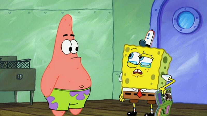 L-R: Patrick, SpongeBob – Bild: ANNÉE Viacom International Inc. Tous droits réservés. Nickelodeon, Bob l’éponge et tous les autres titres, logos et personnages qui y sont associés sont des marques de commerce de Viacom International inc. Créé par Stephen Hillenburg.