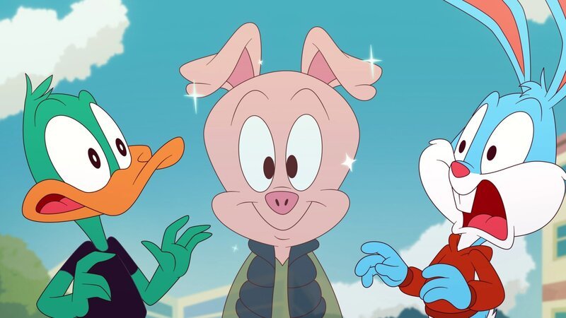 v.li.: Plucky Duck, Hamton J. Pig, Buster Bunny – Bild: HBO MAX