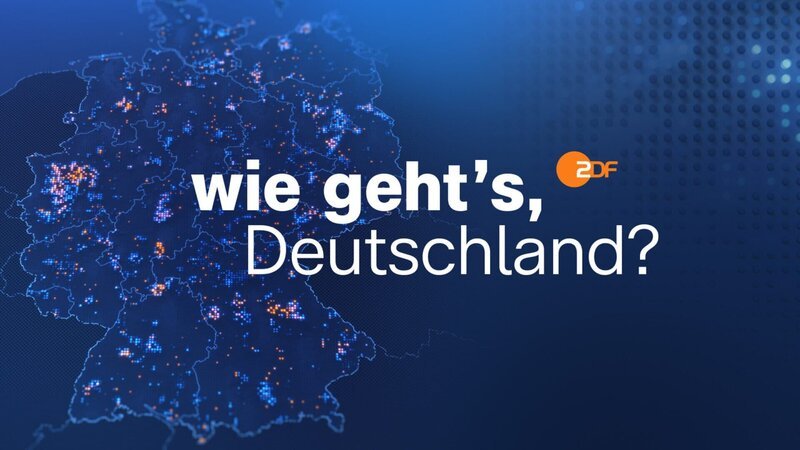 Sendungslogo: „Wie geht’s, Deutschland?“ – Bild: ZDF und Brand New Media./​Brand New Media