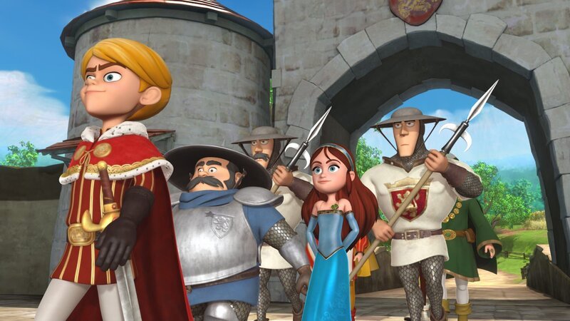 Prinz John (l.) möchte gern der Held von Nottingham sein. – Bild: ZDF und 2014 Method Animation