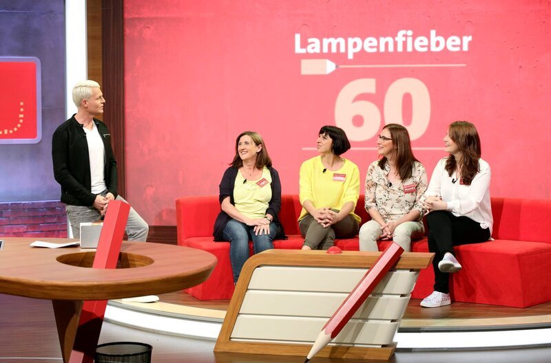 v.li. Guido Cantz, Angela Libal, Corinna Steible, Alexandra Laurenat, Sophie Laurenat. – Bild: SWR/​Bavaria/​Frank W. Hempel
