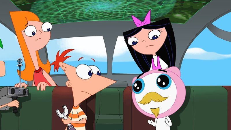 PHINEAS AND FERB – „Meapless in Seattle“ – Meap returns to save Phineas and Ferb from his nemesis Mitch, whose real mission is to take control of all of alien-kind, putting Meap’s world in danger. The boys’ ‚cute-tracker‘ leads the gang to Seattle and an adventure to save the universe. Meanwhile, Dr. Doofenshmirtz decides to revisit his former nemesis, Peter the Panda, but when Agent P shows up, Dr. Doofenshmirtz finds that he has some explaining to do, in a new episode of „Phineas and Ferb,“ FRIDAY, APRIL 6 (9:00–9:30 p.m., ET/​PT) on Disney Channel. (DISNEY XD) CANDACE, PHINEAS, ISABELLA, MEAP – Bild: 2012 Disney Enterprises, Inc. All rights reserved.