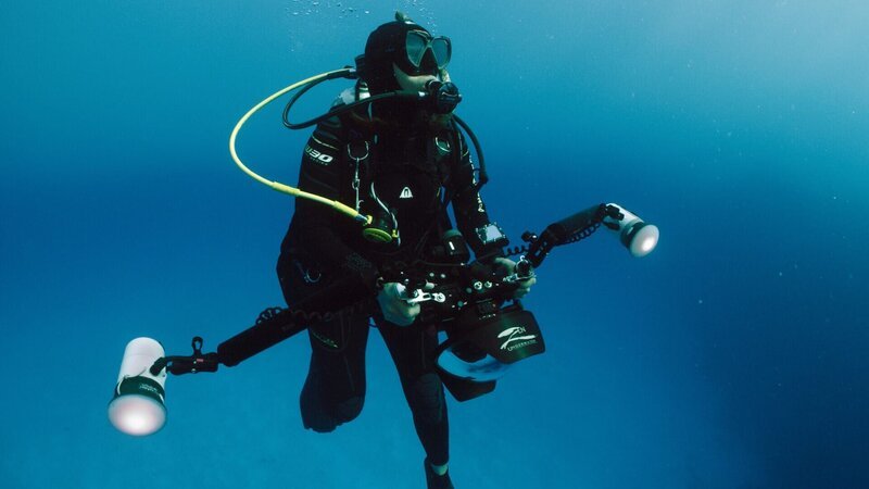 Cristina Mittermeier sucht unter Wasser nach ihrem nächsten Fotomotiv. (National Geographic) – Bild: National Geographic /​ National Geographic