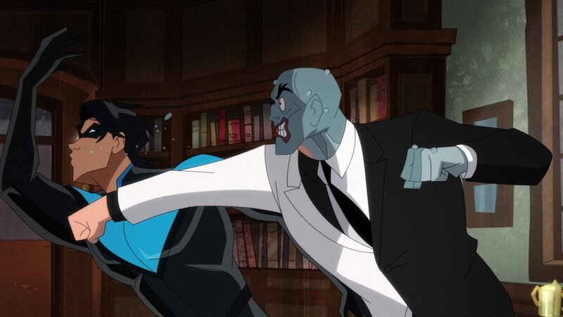 L-R: Nightwing und Two-Face – Bild: 2023 Warner Media Direct, LLC. All Rights Reserved. HBO Max™ is used under license. THE DC LOGO, HARLEY QUINN and all related characters and elements © & ™ DC Comics. All Rights Reserved.