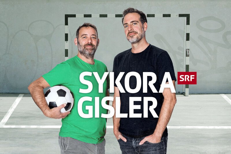 Sykora Gisler – Der Fussball-Talk Mämä Sykora und Tom Gisler Keyvisual 2022 SRF – Bild: SRF2
