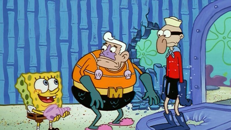 L-R: SpongeBob, Mermaid Man, Barnacle Boy – Bild: ViacomCBS