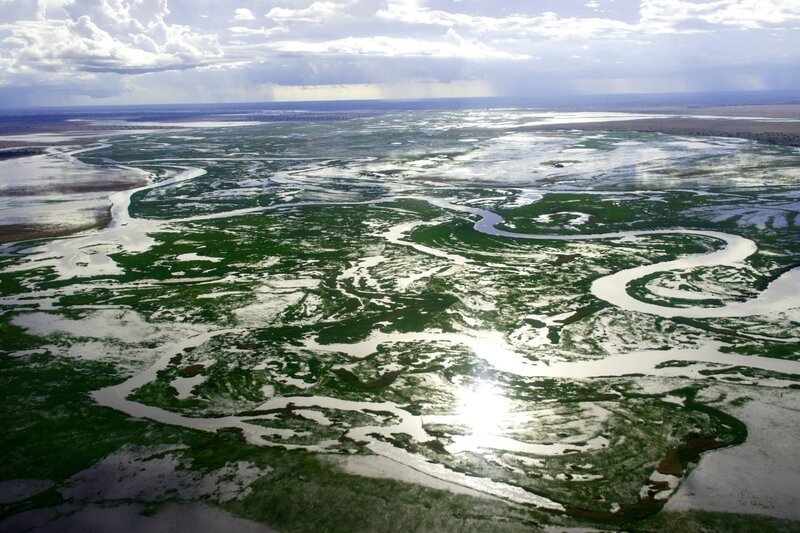 Im NordostenSambias liegt Bangweulu, eines der größten Sumpfgebiete Afrikas. – Bild: ORF/​NDR Naturfilm/​Doclights GmbH/​Blue Planet Film