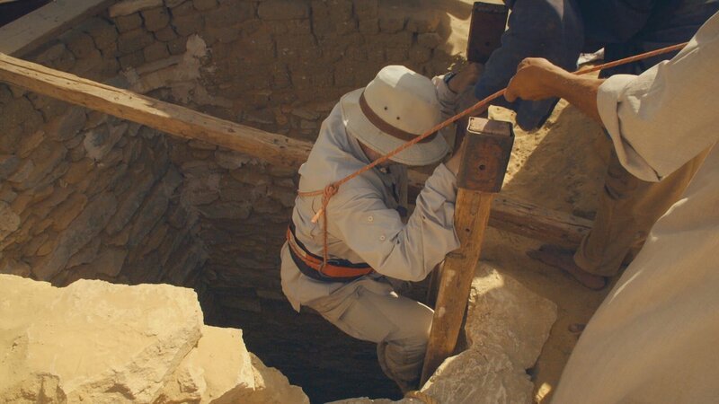 Archäologen bei Forschungsarbeiten an der neu entdeckten Stätte. – Bild: National Geographic