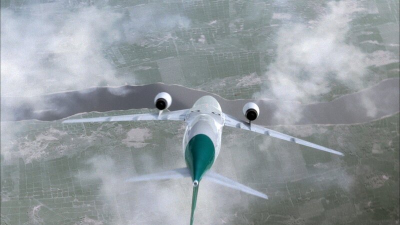 Flug 185 dreht plötzlich nach rechts ab und beginnt aus einer Höhe von 35.000 Fuß auf den Boden zu stürzen. – Bild: Copyright © The National Geographic Channel.