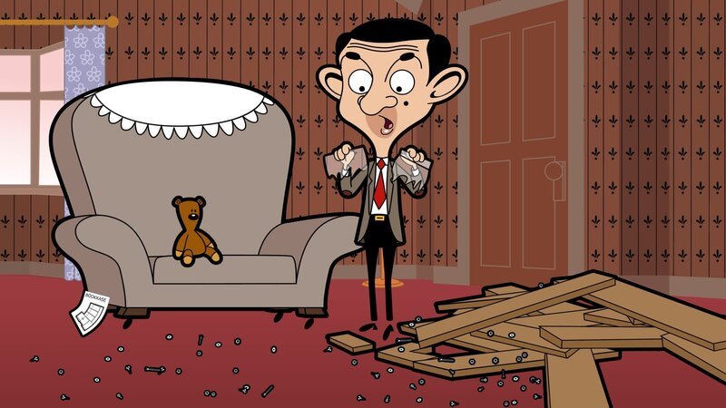 L-R: Teddy – Mr. Bean’s lifelong best friend, Mr. Bean (voiced by Rowan Atkinson) – Bild: Boomerang (DE) /​ Tiger Aspect Productions 2014 Ltd