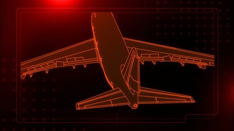 grafische Darstellung des Versagens des Flugzeugs. – Bild: Cineflix 2011