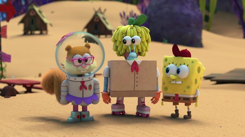L-R: Sandy, Gary, SpongeBob – Bild: ViacomCBS