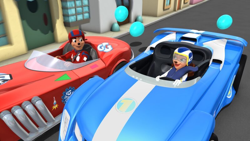 MICKEY AND THE ROADSTER RACERS – „Pit Stop and Go!“ – In the first „Pit Stop and Go Rally,“ pit crews compete against each other to see which team is the fastest and most efficient. This episode of „Mickey and the Roadster Racers“ airs Friday, November 17 (10:30⁠–⁠11:00 A.M. EST) on Disney Junior. (Disney Junior) JIMINY JOHNSON, DANNI SUE – Bild: TABLOIDS OUT; NO BOOK PUBLISHING WITHOUT PRIOR APPROVAL. NO ARCHIVE. NO RESALE./​Disney Junior