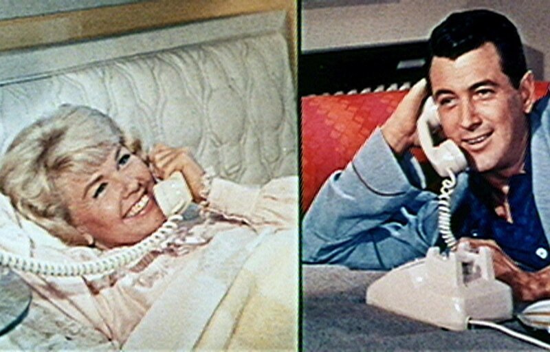 Jan (Doris Day) und Brad (Rock Hudson) müssen sich einen Telefonanschluss teilen. – Bild: ORF