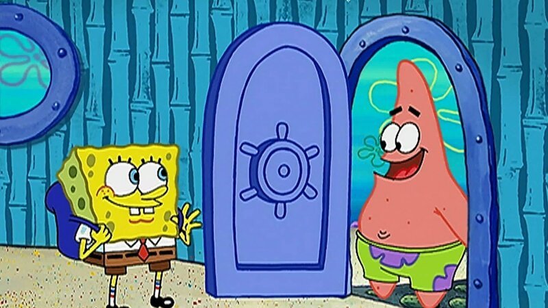 L-R: SpongeBob, Patrick – Bild: ANNÉE Viacom International Inc. Tous droits réservés. Nickelodeon, Bob l’éponge et tous les autres titres, logos et personnages qui y sont associés sont des marques de commerce de Viacom International inc. Créé par Stephen Hillenburg.