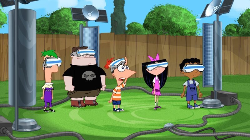 PHINEAS AND FERB – „Phineas and Ferb Save Summer“ – Jay Leno („The Tonight Show with Jay Leno“) guest stars in „Phineas and Ferb Save Summer“, a special one-hour episode premiering MONDAY, JUNE 9 (10:00–11:00 a.m., ET/​PT) on Disney XD. Leno plays the voice of Major Monogram’s boss, Colonel Contraction of the O.W.C.A. (Organization Without a Cool Acronym), in the special episode in which Phineas, Ferb and the gang host a global summer concert -- just as Doofenshmirtz’s latest „-inator“ invention moves the Earth, putting summer itself in jeopardy. (DISNEY XD) FERB, BUFORD, PHINEAS, ISABELLA, BALJEET – Bild: 2014 Disney Enterprises, Inc. All rights reserved.