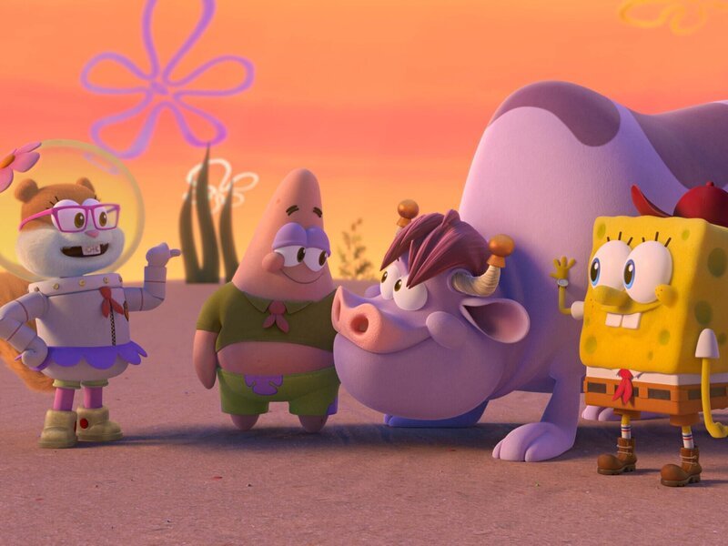 L-R: Sandy, Patrick, Lucky, SpongeBob – Bild: Paramount