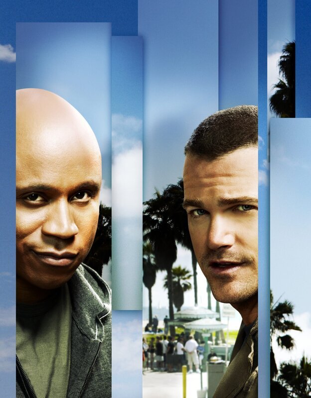 Ermitteln Undercover im sonnigen Kalifornien um die nationale Sicherheit zu wahren: Special Agent G. Callen (Chris O’Donnell, r.) und Special Agent Sam Hanna (LL Cool J, l.) … – Bild: CBS Studios Inc. All Rights Reserved. Lizenzbild frei