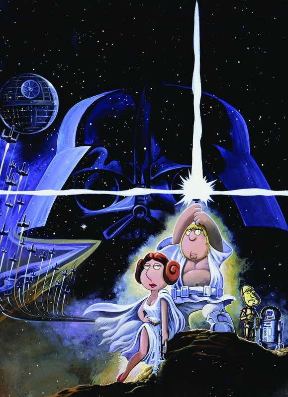 Möge die Macht mit „Family Guy“ sein, der Griffin-Clan dreht die größte Science-Fiction-Saga aller Zeiten durch die Mangel … – Bild: TM + © Twentieth Century Fox Film Corporation. All Rights Reserved. Lizenzbild frei