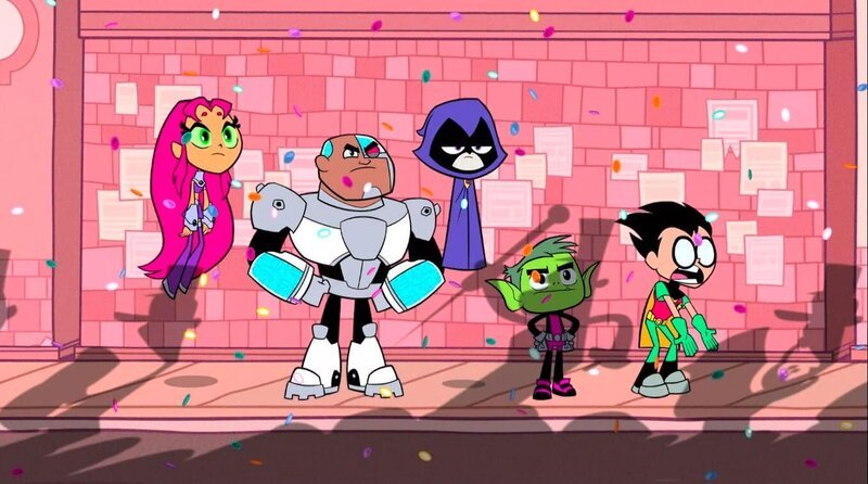 v.li.: Starfire, Cyborg, Raven, Beast Boy, Robin – Bild: Cartoon Network