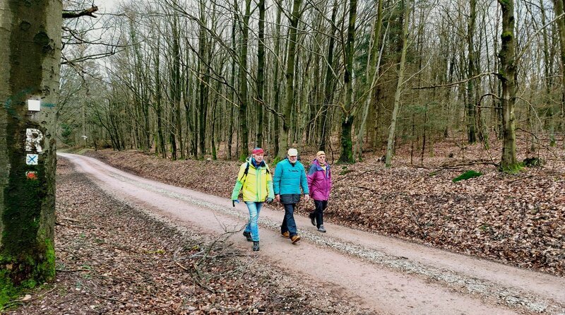 Die drei Urläufer tragen zum Teil ihre Originalsachen von damals und erinnern sich an dieses Abenteuer. – Bild: MDR/​Sandra Voigtmann