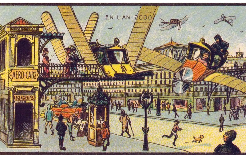 Wie sah die Zukunft früher aus? – Bild: Jean Marc Cote /​ Public domain via Wikimedia Commons