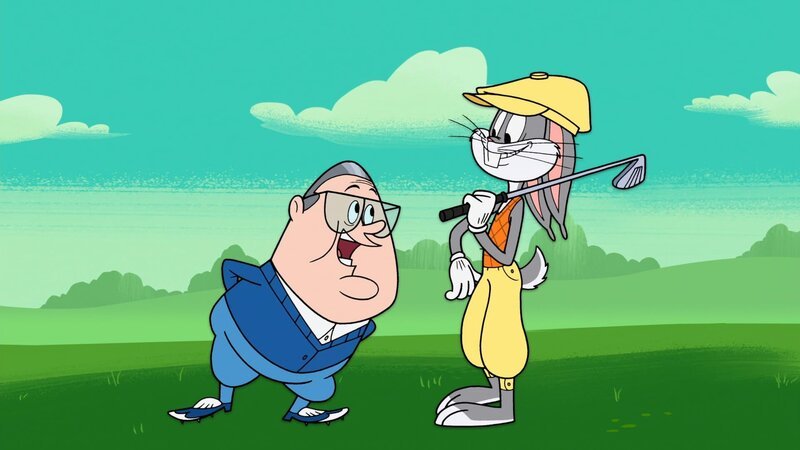 v.li.: Leslie P. Lilylegs, Bugs Bunny – Bild: Warner Bros. Animation /​ Courtesy of Warner Brothers /​ for show promotional use only