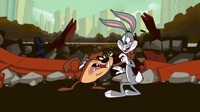 v.li.: Taz, Bugs Bunny – Bild: Courtesy of Warner Brothers /​ Warner Bros. Animation /​ for show promotional use only