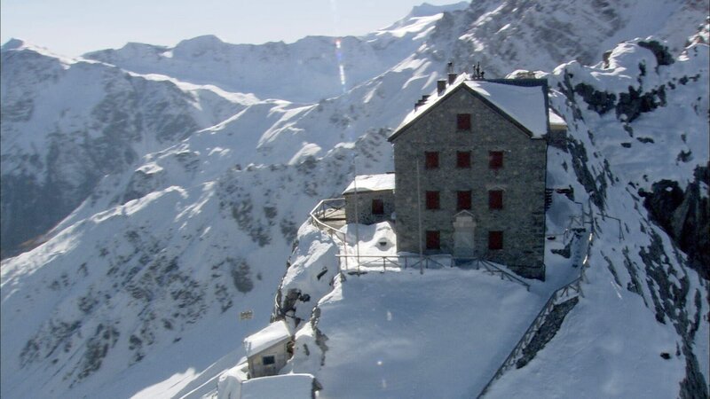 Julius Payer Hütte Tabarettakamm. – Bild: ORF/​Verlagshaus Hans Jöchler