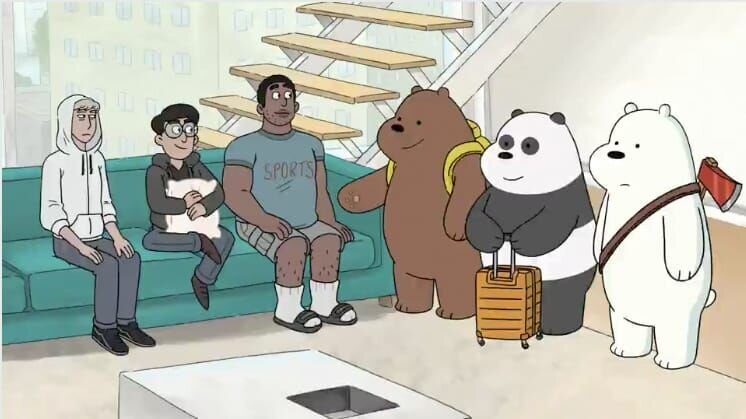 v.li.: Isaac, Tom, Griff, Grizzly Bear, Panda Bear, Ice Bear – Bild: TM and © 2019 The Cartoon Network, Inc. A WarnerMedia Company. All Rights Reserved