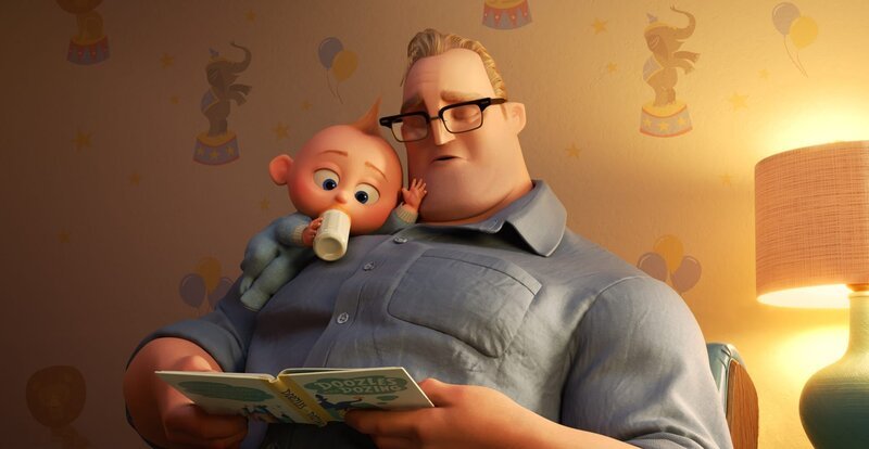 L-R: Jack-Jack Parr, Bob Parr/​Mr. Incredible – Bild: 2018 Disney/​Pixar. All Rights Reserved. Lizenzbild frei