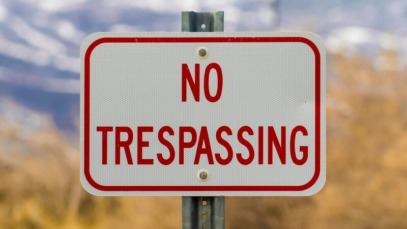 No trespassing – Bild: Shutterstock /​ Shutterstock /​ Copyright (c) 2019 Shutterstock. No use without permission.