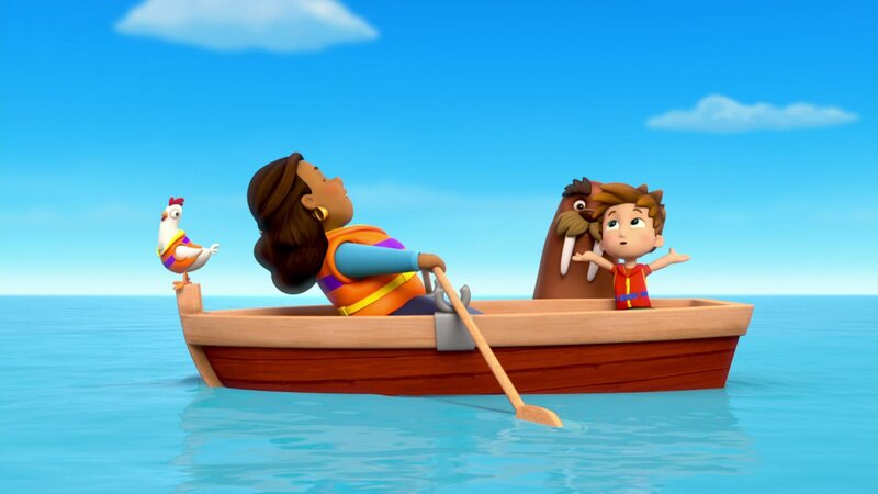 L-R: Chickaletta, Mayor Goodway, Wally, Alex Porter – Bild: ViacomCBS