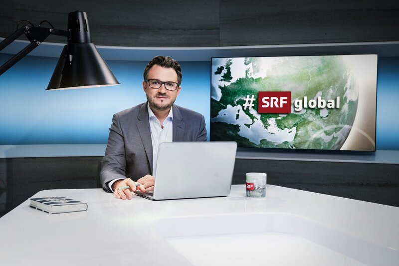 Sebastian Ramspeck Moderator #SRF Global 2020 SRF/​Oscar Alessio – Bild: SRF1