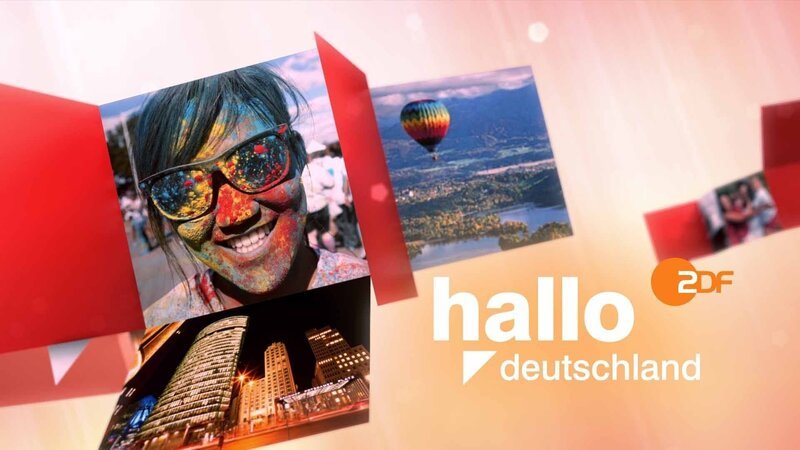 Sendungslogo „hallo deutschland“. – Bild: ZDF und Corporate Design./​Corporate Design