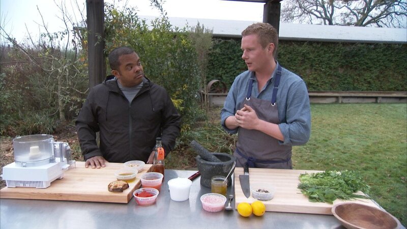 Roger Mooking (l.); Thomas McNaughton (r.) – Bild: 2018, Cooking Channel, LLC. All Rights Reserved Lizenzbild frei