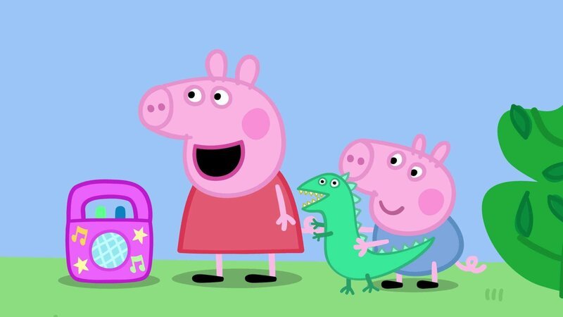 v.li.: Peppa Pig, George Pig – Bild: TVNOW