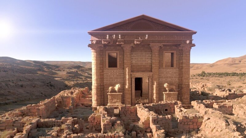 Die Überreste der Stadt Petra in Jordanien – Bild: PLURIMEDIA (National Geographic)