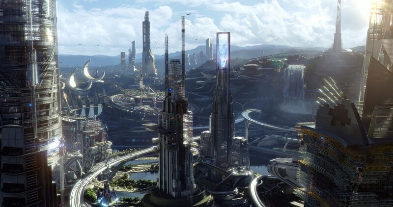 Tomorrowland – eine futuristische Parallelwelt, in der unzählige Möglichkeiten und Geheimnisse verborgen sind.. – Bild: PLURIMEDIA (Disney Enterprises Inc.)