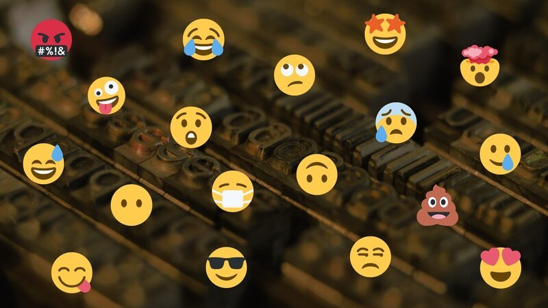 Das „Emoji-Alphabet“ umfasst mittlerweile über 3500 Bildzeichen. – Bild: Leonard Kessler, Kobalt Producti /​ ZDF und Leonard Kessler, Kobalt