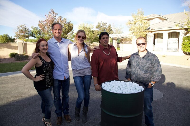 Las Vegas, Nevada. US: Tim Shaw and the group tests just how flammable 2000 Ping-Pongs balls can be, with suprising results! (Photo Credit: National Geographic Channels) – Bild: FOX Networks /​ National Geographic Channels /​ Andy Reik and Duane Mcclunie